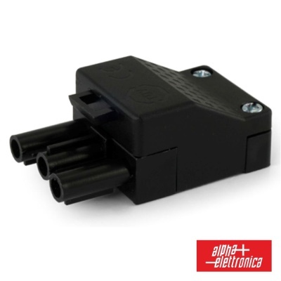 FICHA ALIMENTAÇÂO AC 2P + TERRA FÊMEA 16A 500V