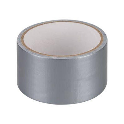 Rolo de fita adesiva prateada