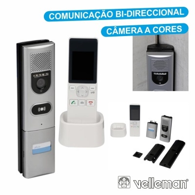 VÍDEO PORTEIRO S FIOS C TELECOMANDO