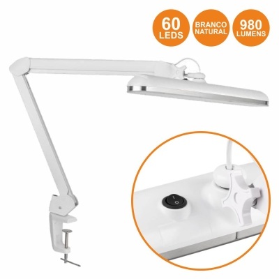 CANDEEIRO 60 LEDS 12W 4000K P BANCADA