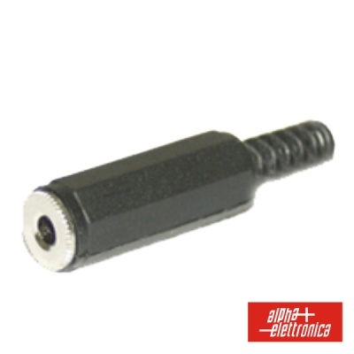 FICHA JACK FÊMEA 3.5MM STEREO C PROTEÇÃO DE CABO