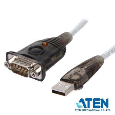 Cabo Adaptador USB-A 2.0 Macho  DB9 Macho 0.35m Cinza