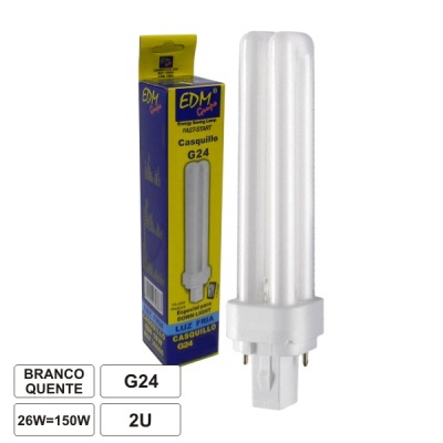 LÂMPADA G24 26W=150W 230V ECO 1650LM 3200K