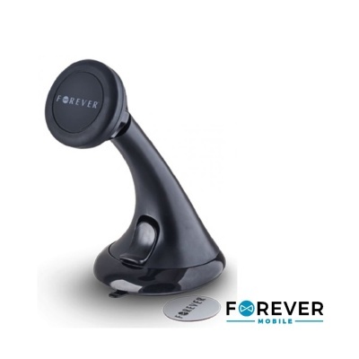 SUPORTE MAGNÉTICO UNIVERSAL TELEMÓVEL E GPS PRETO FOREVER