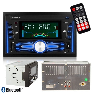 AUTO-RÁDIO 2DIN 7" MP3 50Wx4 C BTFMAUXSDUSB