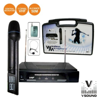 CENTRAL MICROFONE S FIOS 1 CANAL VHF 231.50MHZ VSOUND