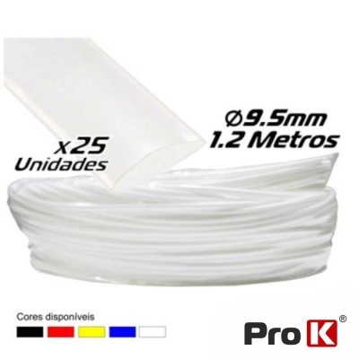 TUBO MANGA TERMORETRÁCTIL 9.5MM 1.2M 25X TRANSPARENTE PROK