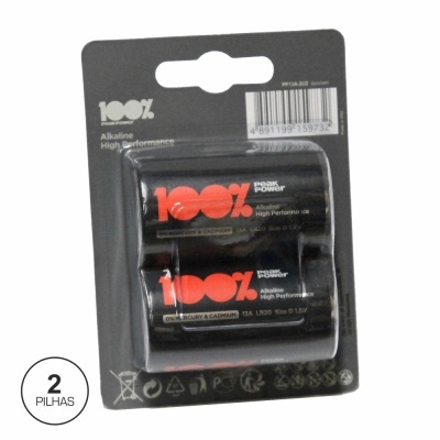 PILHA ALCALINA LR20D 1.5V 2X BLISTER