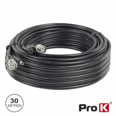 CABO ALIMENTAÇÃO E VÍDEO P CCTV 30M PROK