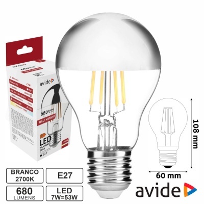 Lâmpada LED E27 HF Globo Filamento 7W 230V 2700K 806lm AVIDE