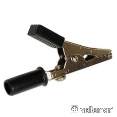 PINÇA CROCODILO 55MM PRETA VELLEMAN