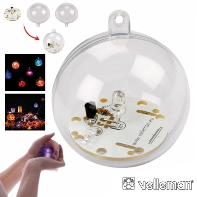 Kit Bola LED RGB C Sensor Luz Exterior VELLEMAN