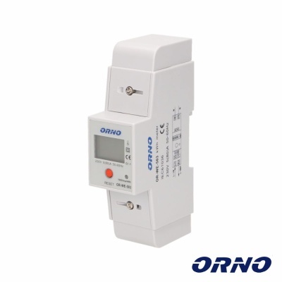 Contador De Energia 230V80A 2 Módulos P Calha Din ORNO