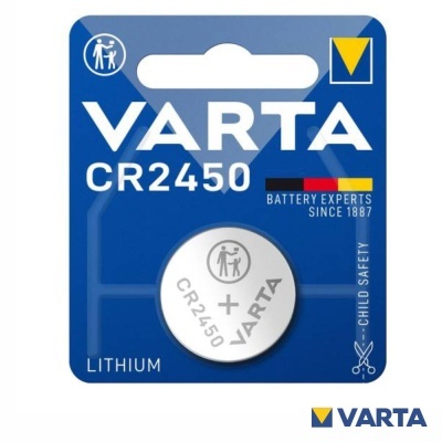 Pilha Lithium Botão CR2450 3V Blister VARTA