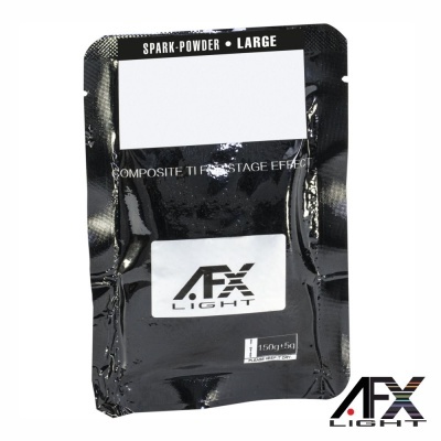 Embalagem plástica preta com texto branco e logotipo AFX LIGHT