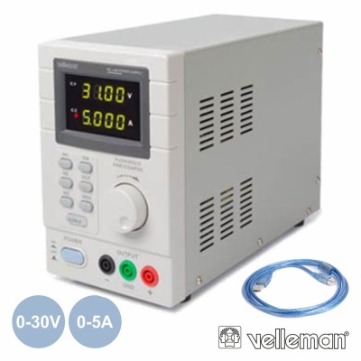 FONTE DE ALIMENTAÇÃO DIGITAL 0-30V  0-5A CABO USB P PC