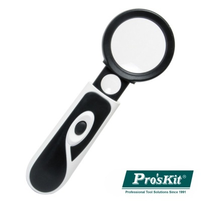 LUPA DE BOLSO 3X 20X C LED PROSKIT