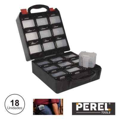 CAIXA FERRAMENTAS C 18 COMPARTIMENTOS REMOVIVEIS C FECHO