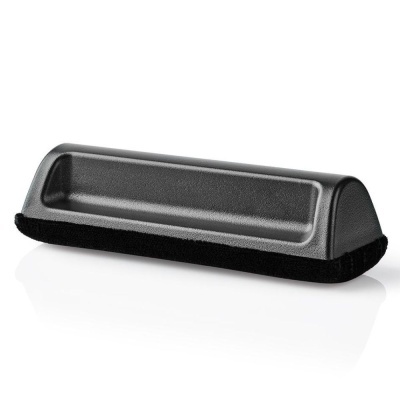 Aparelho para limpar quadros brancos cinzento escuro com base preta de tecido