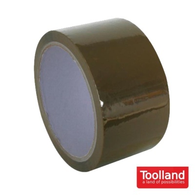 Rolo de fita adesiva castanha com logótipo Toolland