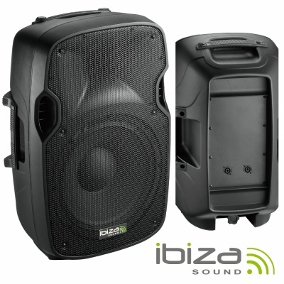 COLUNA PASSIVA 15" 600Wmáx ABS IBIZA