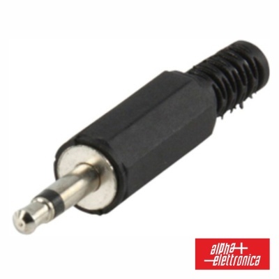 FICHA JACK 3.5MM MACHO MN PLÁSTICO C PROTEÇÃO
