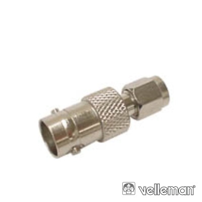 FICHA ADAPTADORA SMA MACHO  BNC FÊMEA VELLEMAN