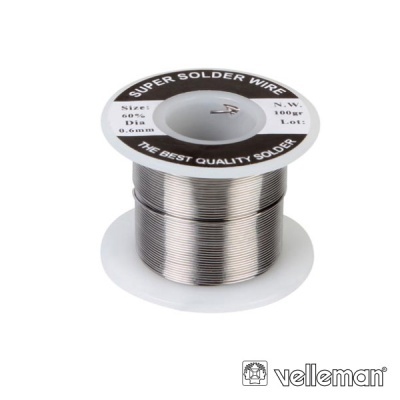 SOLDA 0.6MM 6040 100G VELLEMAN