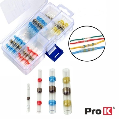 Conjunto 50 Uniões Termoretractil Com Solda 0.25-6.0mm PROK