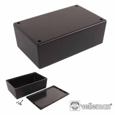 CAIXA DE PLÁSTICO PRETA 85x55x30MM