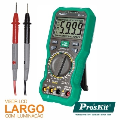 Multímetro Digital 3 56 Dígitos True Rms PROSKIT