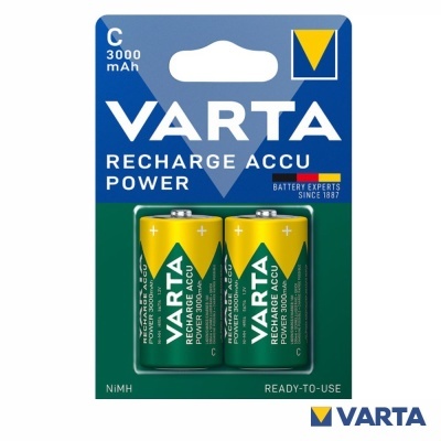 Pilha Recarregável C 1.2V 3000mAh 2x VARTA