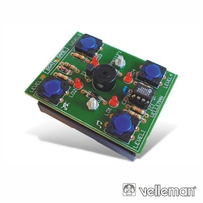 KIT TESTE DE REFLEXOS 4 BOTÕES E LEDS VELLEMAN