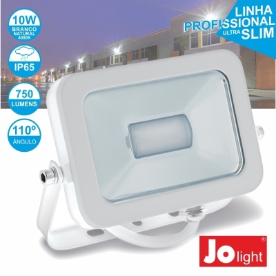 FOCO LED 10W 230V BRANCO NATURAL 750LM IP65 SLIM JOLIGHT