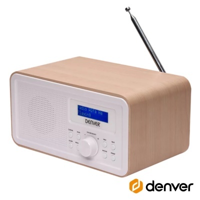 Rádio Portátil C Despertador 1W FMAUX DENVER