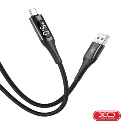 Cabo USB-A 2.0 Macho  USB-C 2.4A 1m Preto XO
