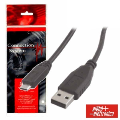 CABO USB-A 2.0 MACHO  MICRO USB-B MACHO 1.8M