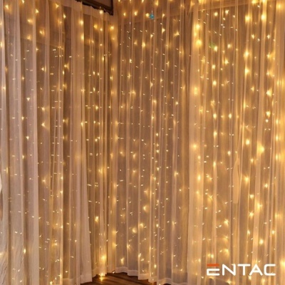 Grinalda 150 LEDs Cortina 1.5x1.5m ENTAC