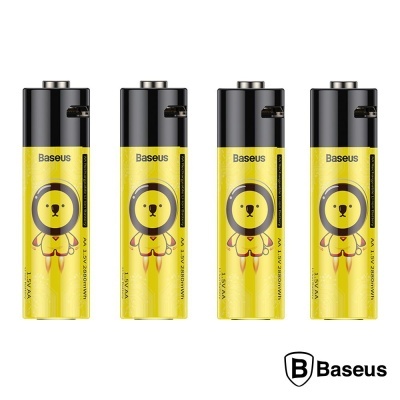 Pilha Lítio AA 1.5V 1920mA Recarregável MicroUSB 4x BASEUS