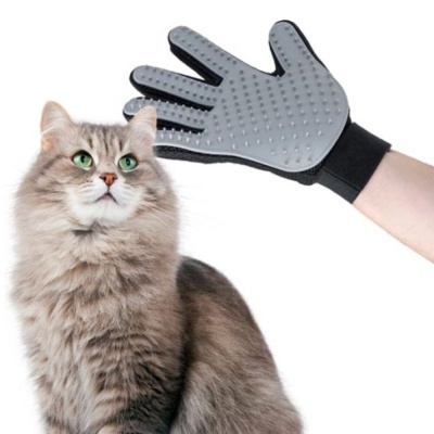 LUVA P ESCOVAR E MASSAJAR ANIMAIS DE ESTIMAÇÃO AJUSTÁVEL