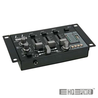 MESA DE MISTURA 2 CANAIS + ENTRADA USB HQ POWER
