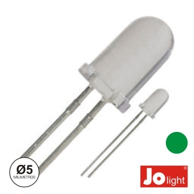 LED 5MM ALTO BRILHO VERDE JOLIGHT