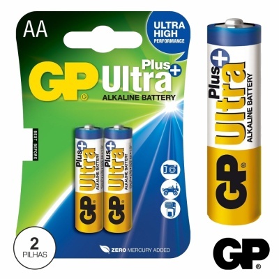 PILHA ULTRA ALCALINA PLUS LR6AA 1.5V 2X BLISTER GP
