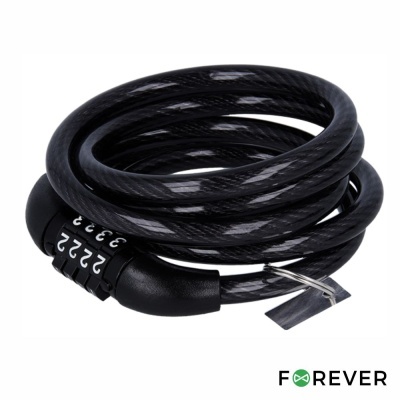 Cadeado Espiral C Códico 1m BicicletaMoto FOREVER