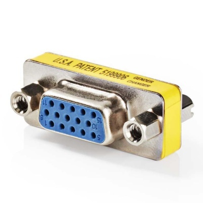 Ficha Adaptadora VGA 15p Hd Fêmea  VGA 15p Hd Fêmea