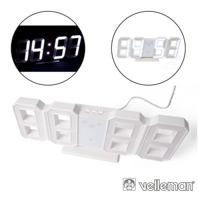 Relógio LED de Parede ou Base VELLEMAN