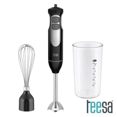 Conjunto de varinha mágica Teesa com motor, batedor de arames e copo medidor transparente