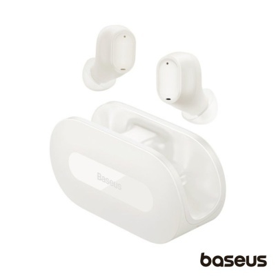 Auriculares Earbuds TWS Bluetooth 5.3 Bowie Branco BASEUS