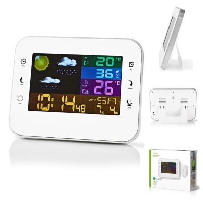 Estação Meteorológica S Fios C Visor E Alarme NEDIS