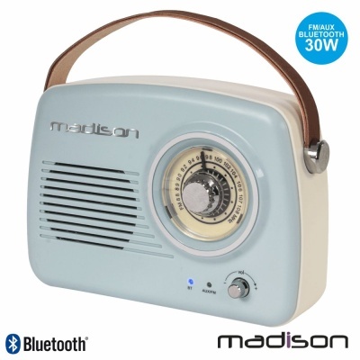 RÁDIO FMAUXBTMP3 BAT EXTRA BASS VINTAGE 30W MADISON